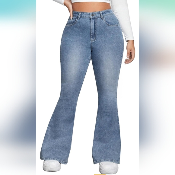 NWOT Back Star Patchwork Flare Jeans Skinny Bell Bottom Raw Hem Denim Pants - Picture 7 of 7